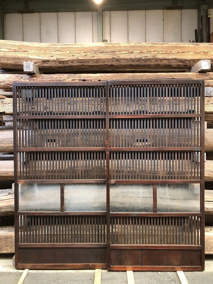 古建具(格子戸)の古材