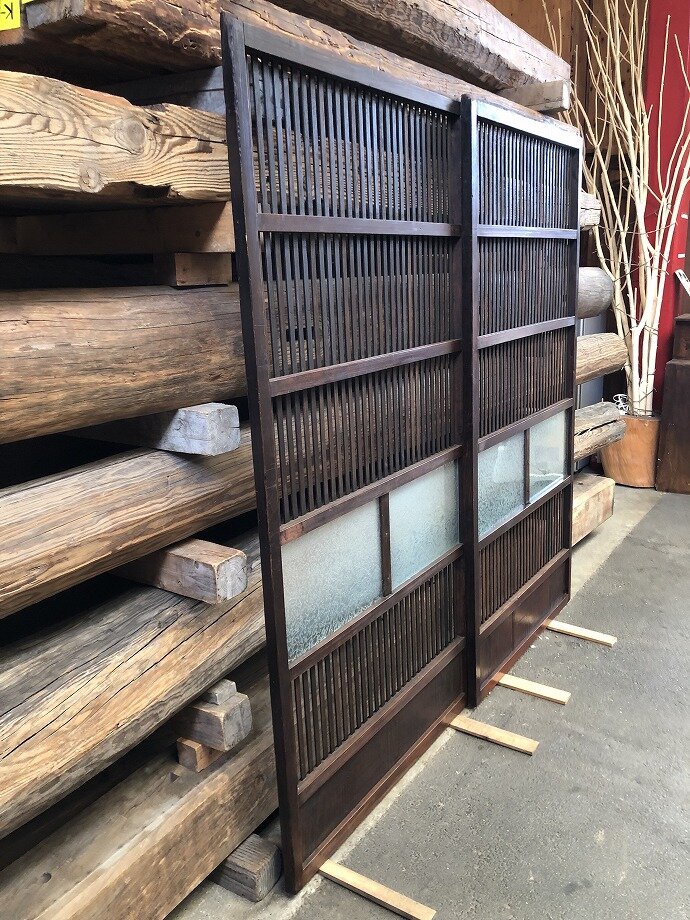 古建具(格子戸)の古材