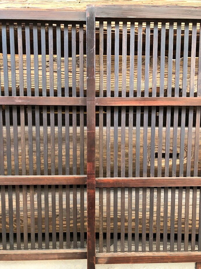 古建具(格子戸)の古材