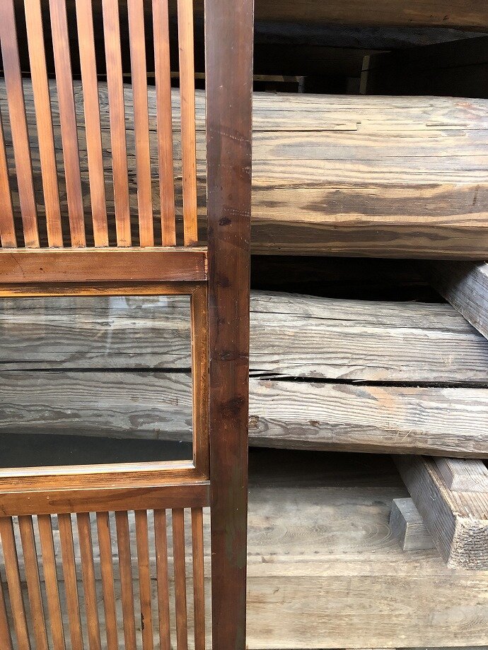 古建具(格子戸)の古材