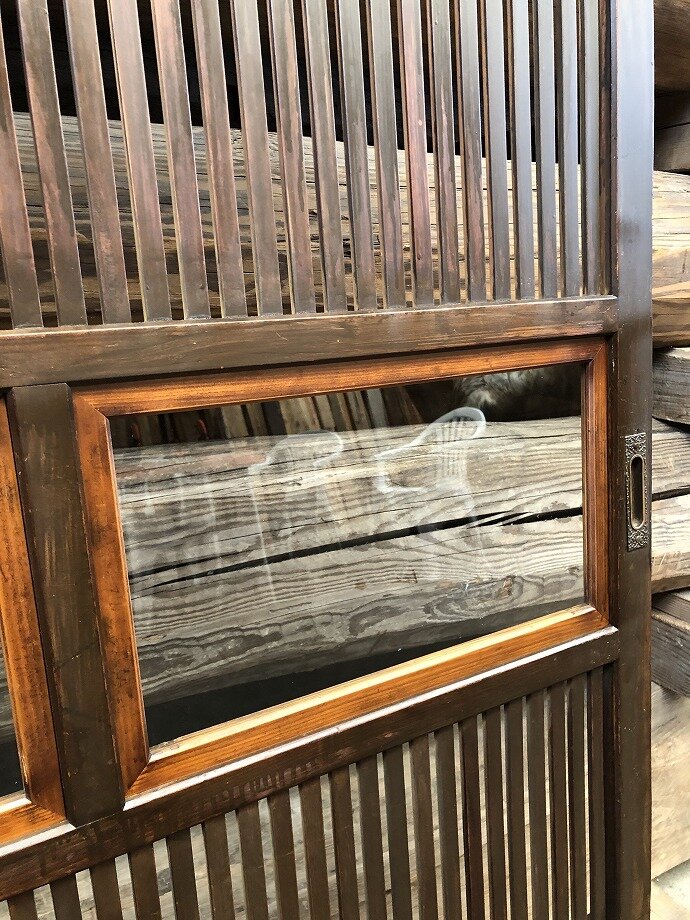 古建具(格子戸)の古材