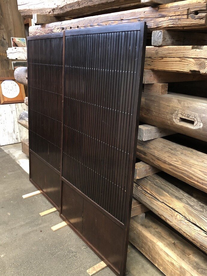 古建具(格子戸)の古材