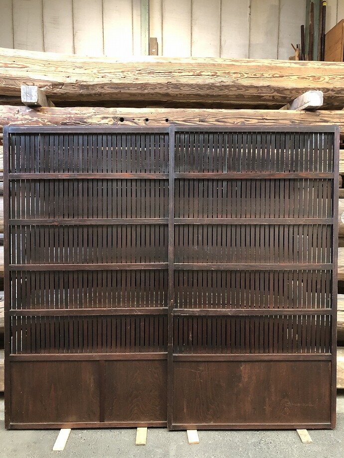 古建具(格子戸)の古材