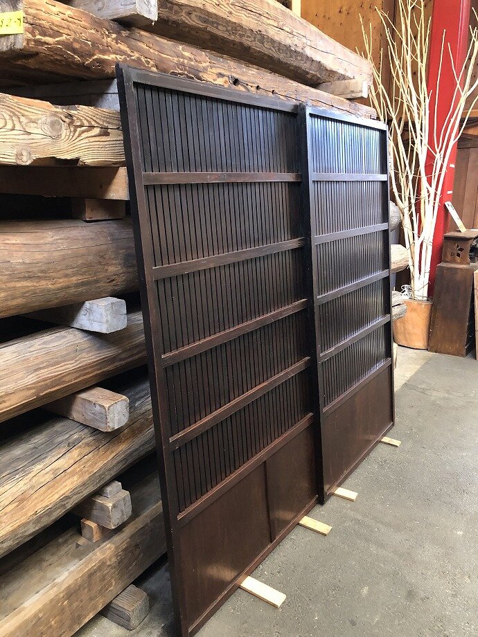 古建具(格子戸)の古材