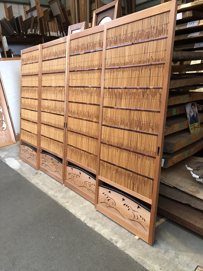 古建具（葦戸）の古材
