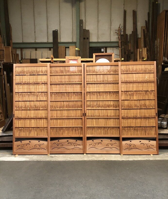 古建具（葦戸）の古材