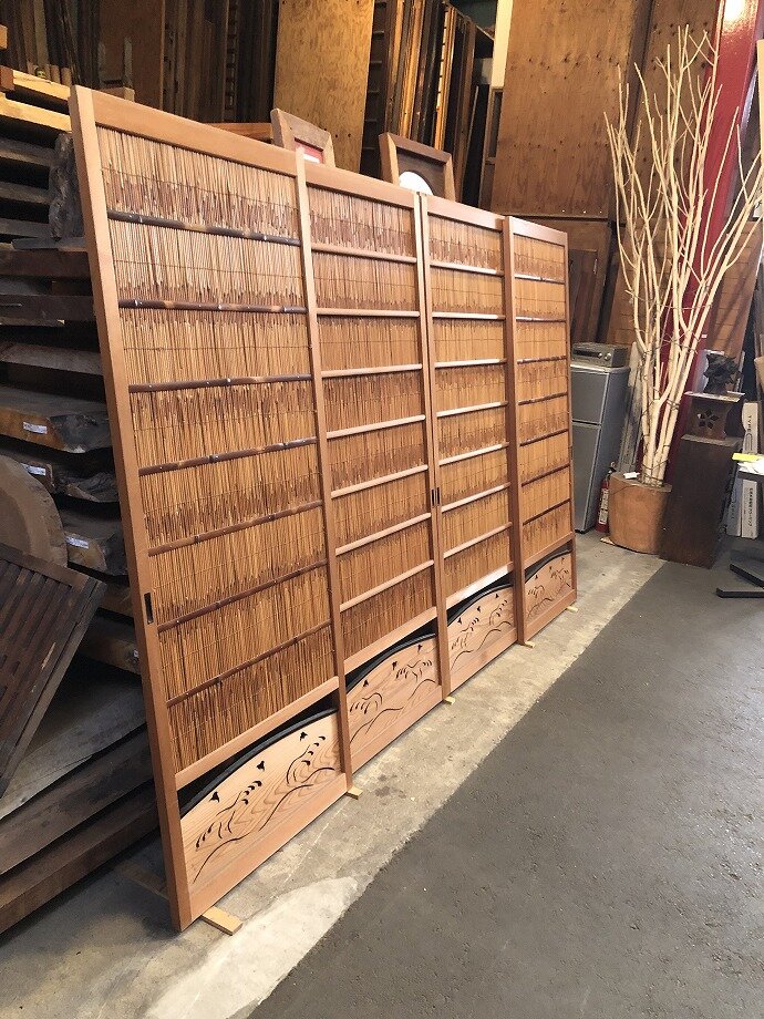 古建具（葦戸）の古材