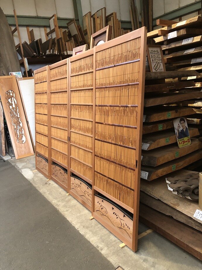 古建具（葦戸）の古材