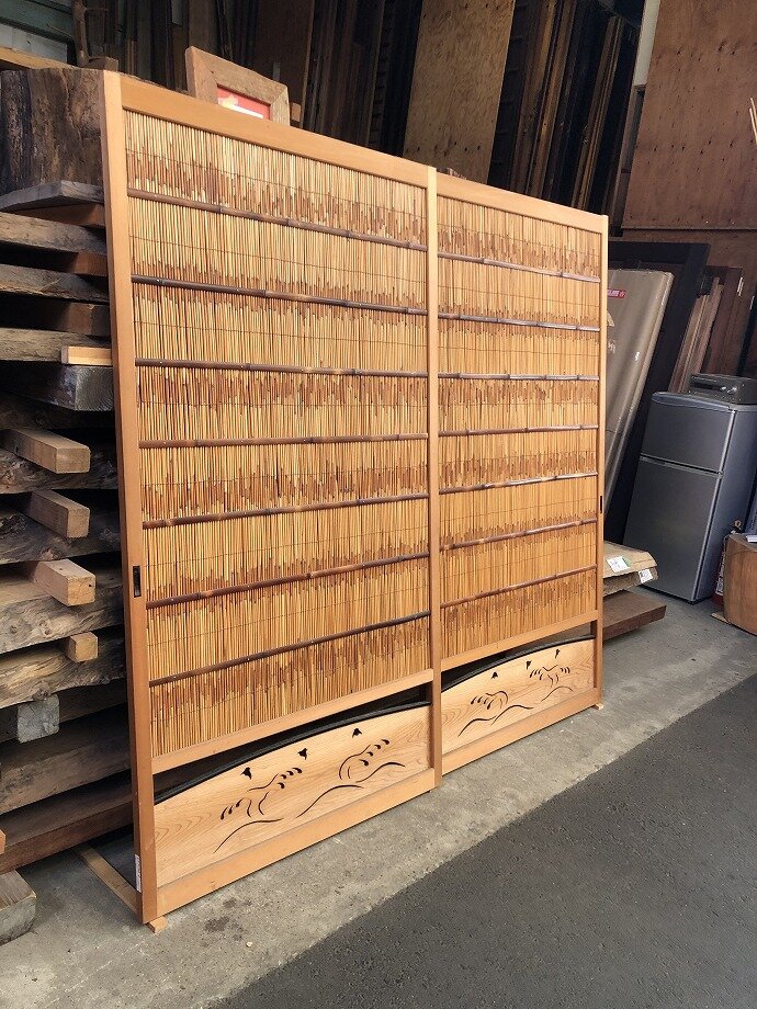 古建具（葦戸）の古材