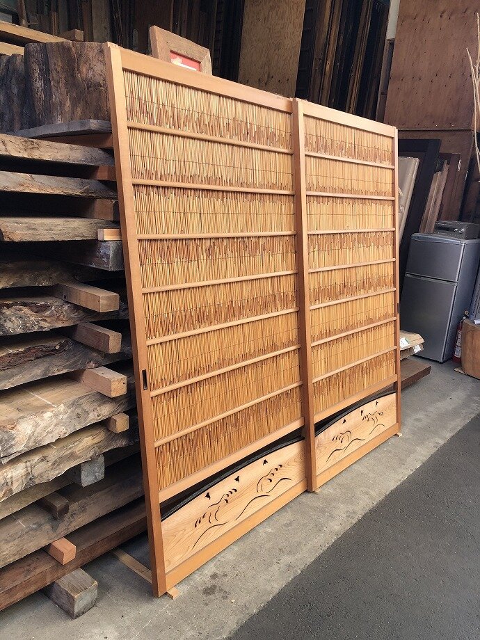 古建具（葦戸）の古材
