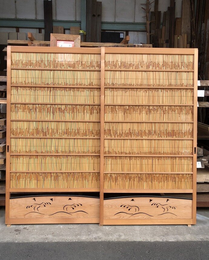 古建具（葦戸）の古材