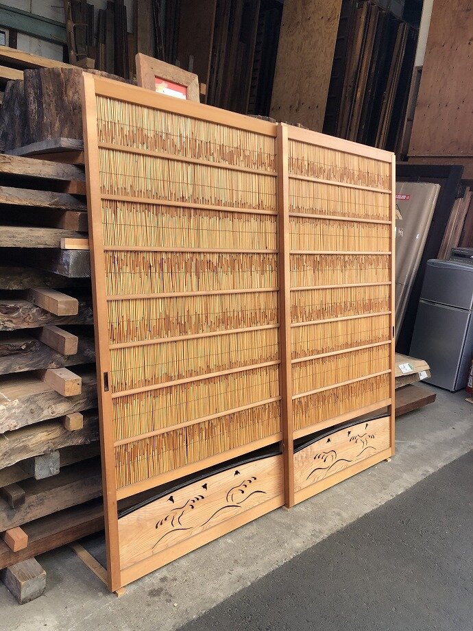 古建具（葦戸）の古材