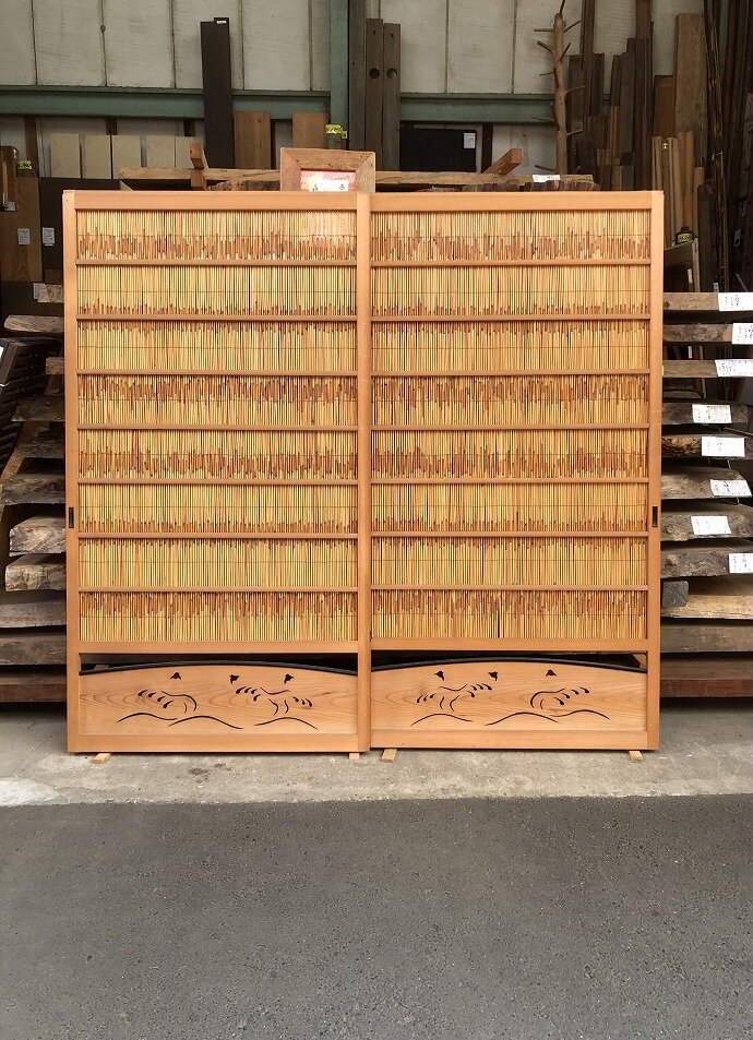 古建具（葦戸）の古材