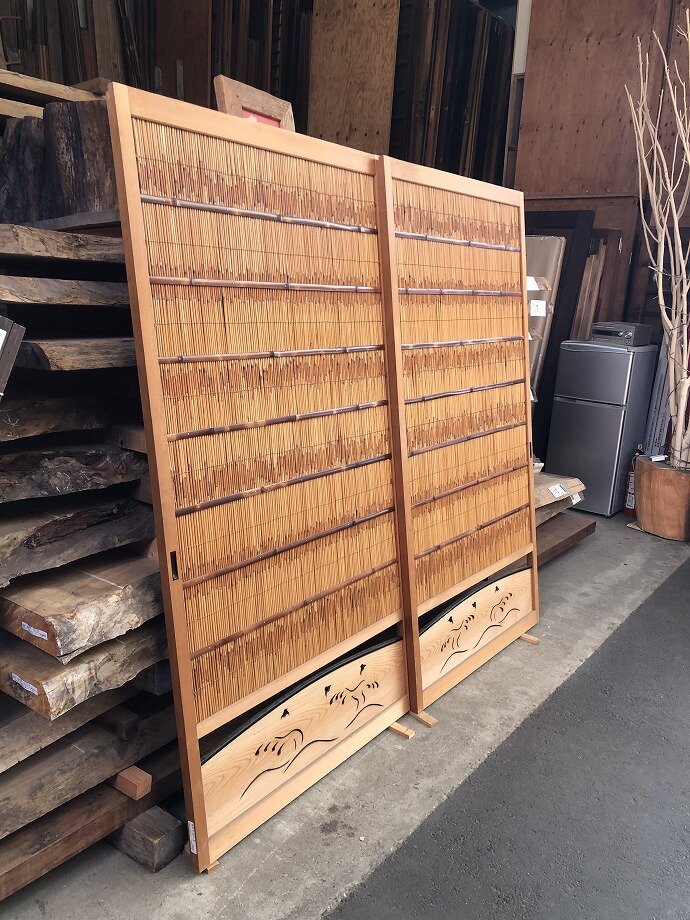 古建具（葦戸）の古材