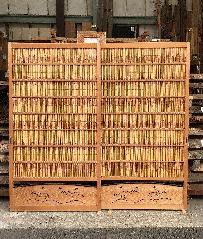 古建具（葦戸）の古材