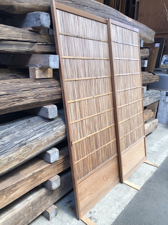 古建具(葦戸)の古材