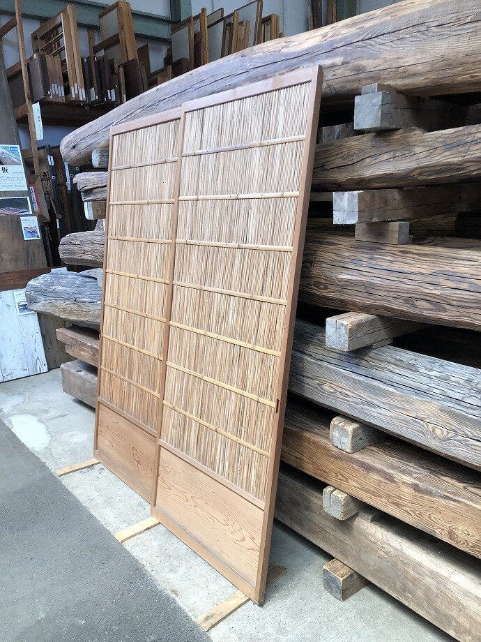 古建具(葦戸)の古材