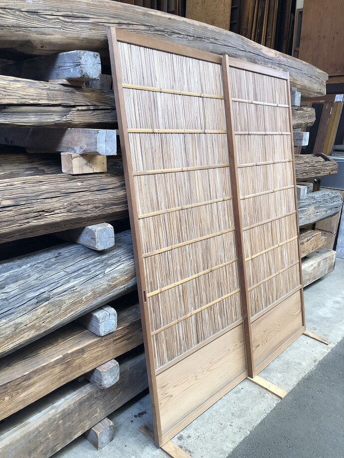 古建具（葦戸）の古材