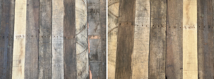 古材パレットパネリング