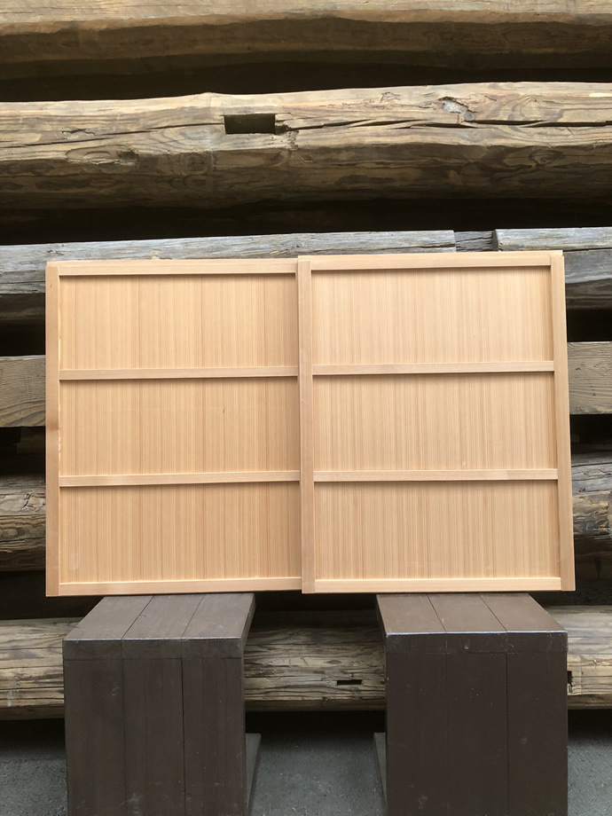 古建具（あじろ）の古材