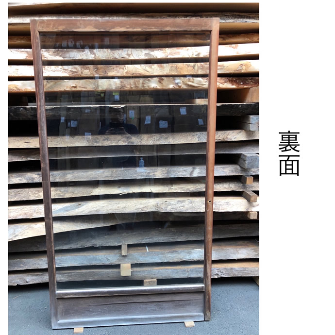 古建具（ガラス戸）の古材