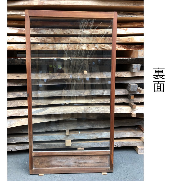 古建具（ガラス戸）の古材