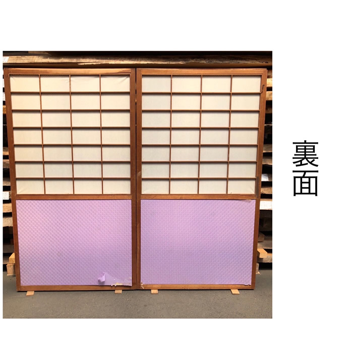 古建具（ガラス戸）の古材