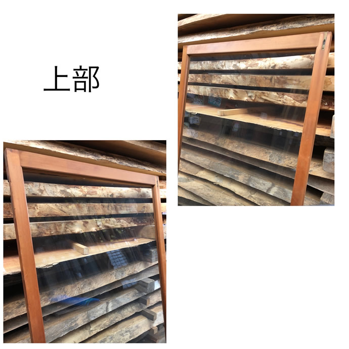 古建具（ガラス戸）の古材