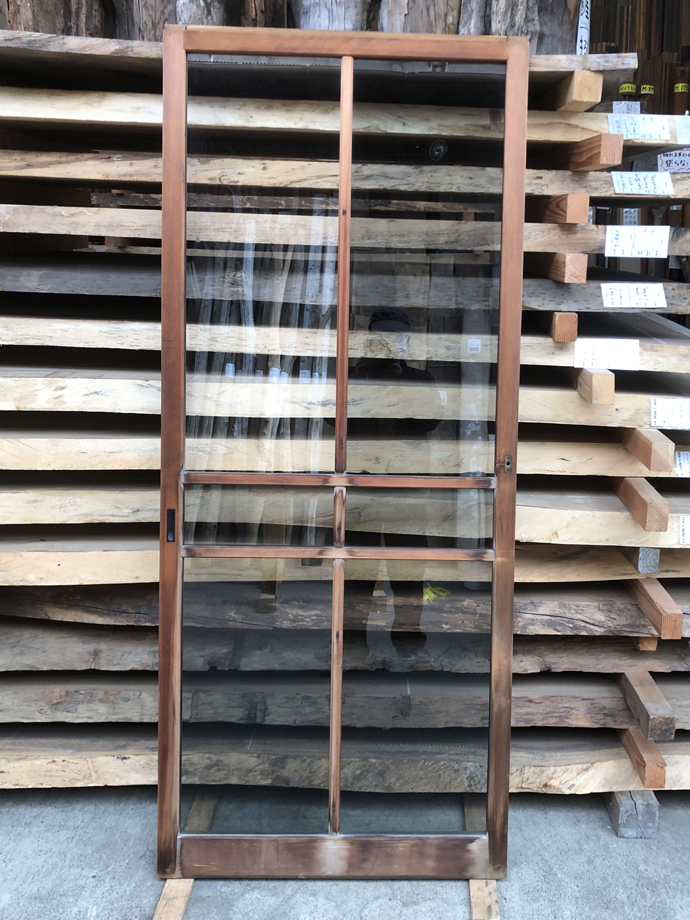 古建具（ガラス戸）の古材