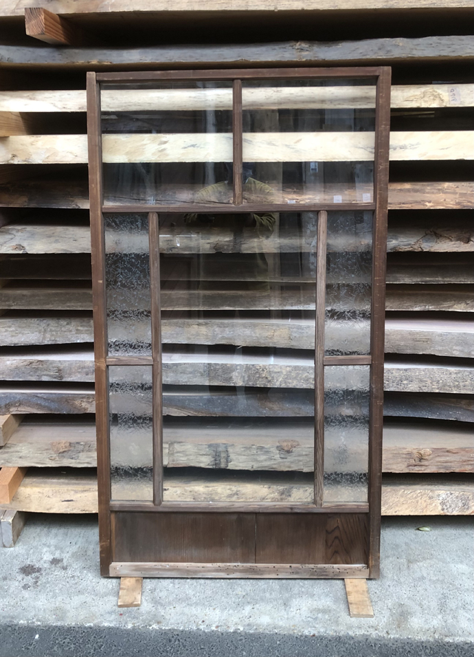 古建具（ガラス戸）の古材