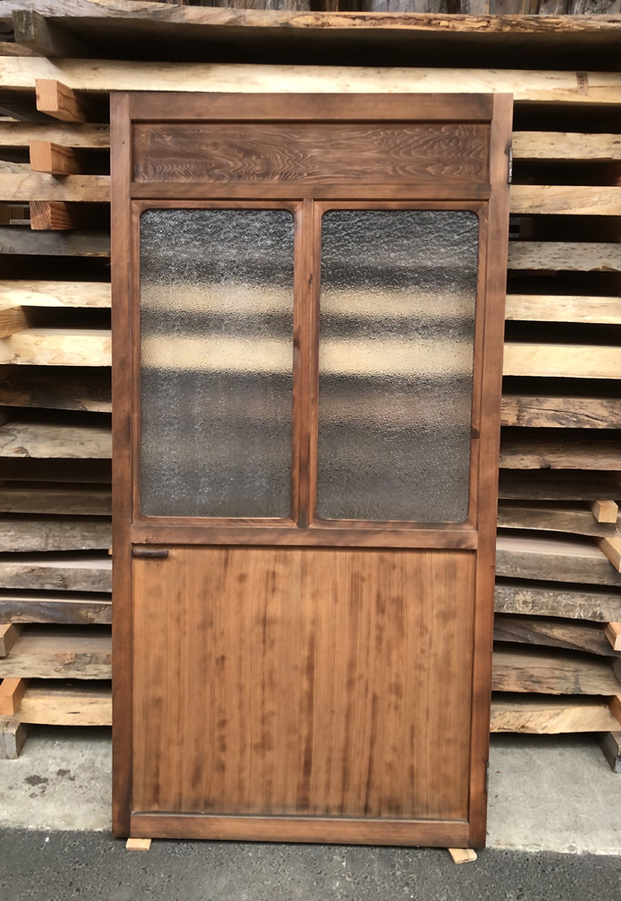 古建具（ガラス戸）の古材