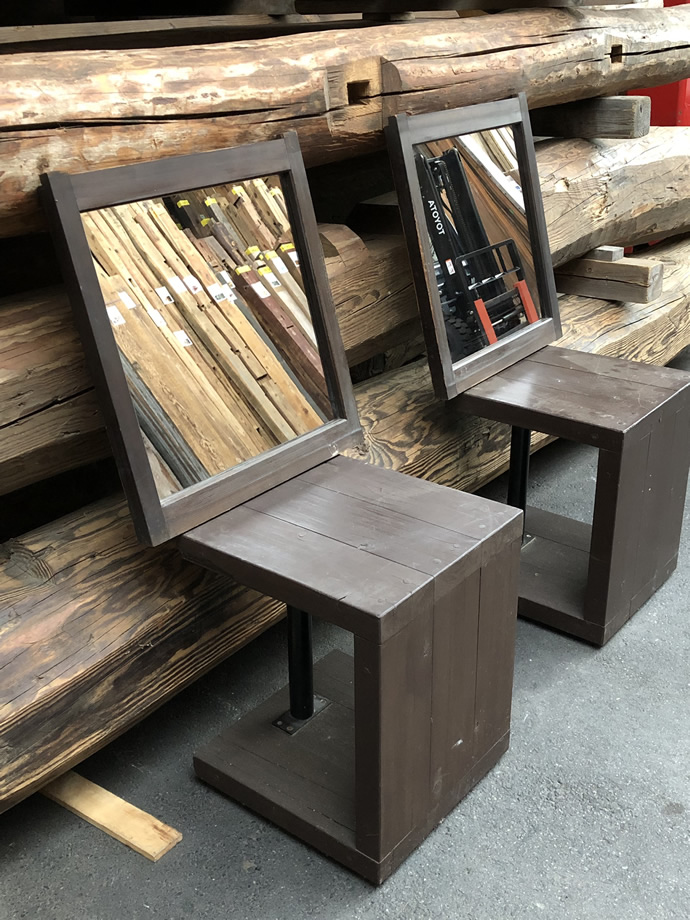 古建具（小型ガラス戸）の古材