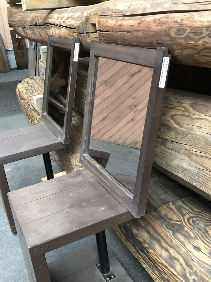 古建具（小型ガラス戸）の古材