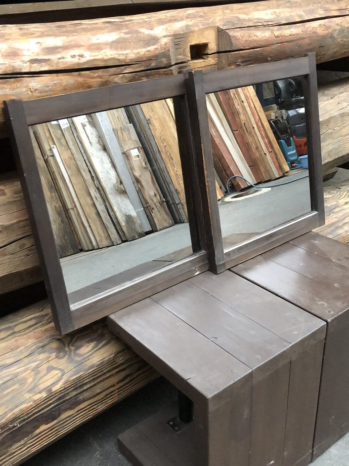 古建具（小型ガラス戸）の古材