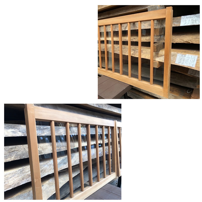 古建具(小型ガラス戸)の古材