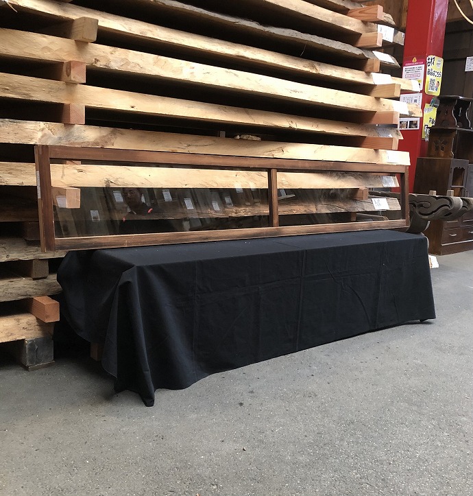 古建具（小型ガラス戸）の古材