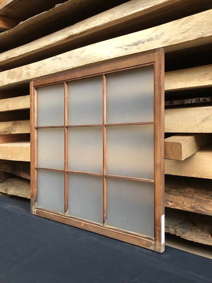 古建具（小型ガラス戸）の古材