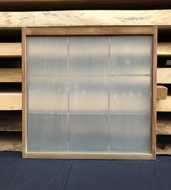 古建具（小型ガラス戸）の古材
