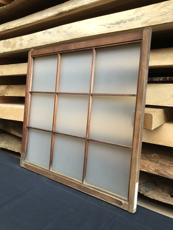 古建具（小型ガラス戸）の古材