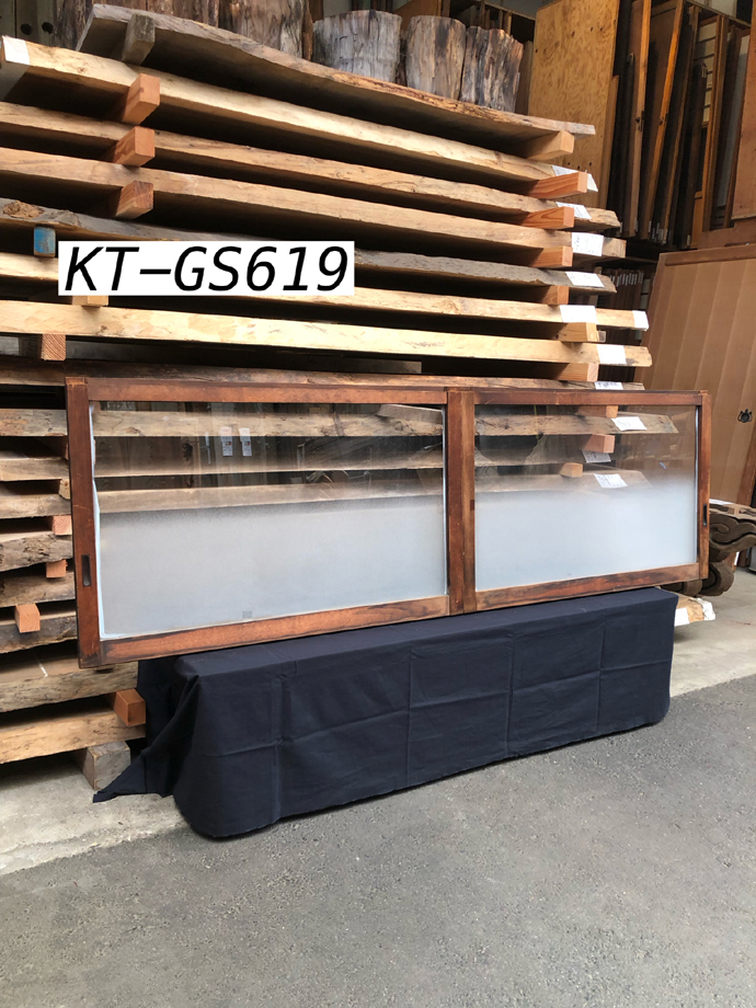 古建具（小型ガラス戸）の古材